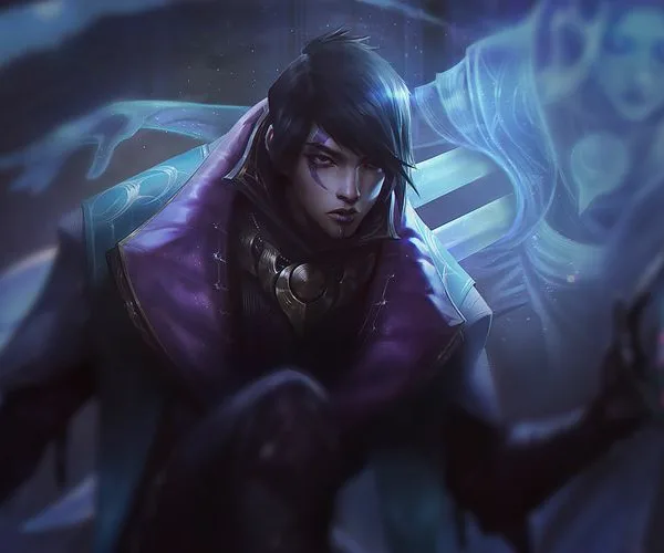 Aphelios splash art