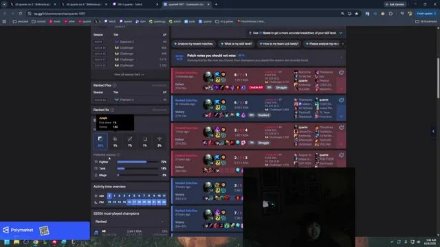 quante's stream on 8 October 2026
