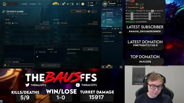 Thebausffs's stream on 20 October 2026