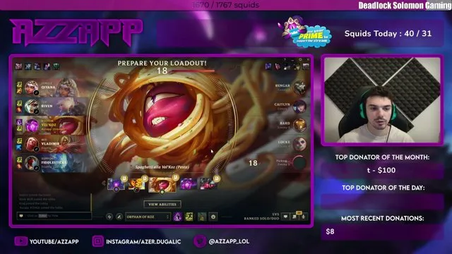 Azzapp's stream on 12 October 2026