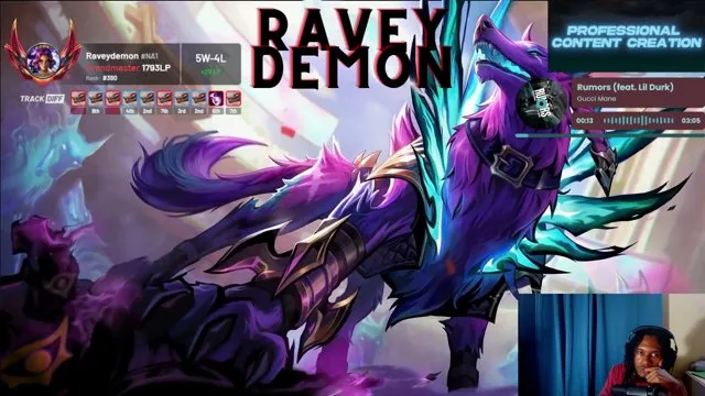 Raveydemon's stream on 26 October 2026