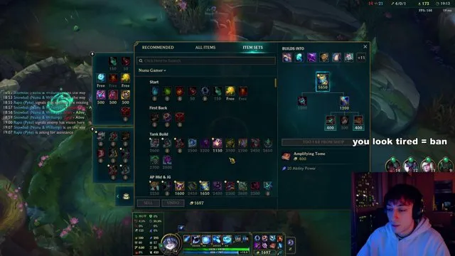 SnowballBarrage's stream on 21 October 2026