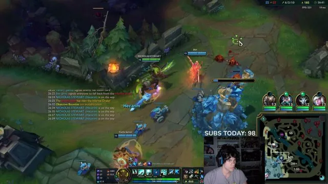 Dantes's stream on 22 October 2026