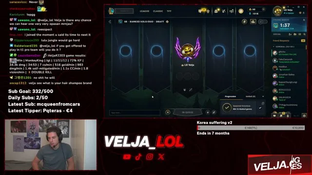 velja_lol's stream on 6 October 2026