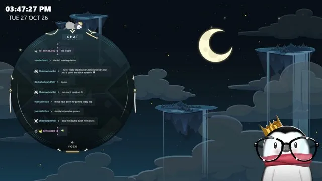 Yozu's stream on 27 October 2026