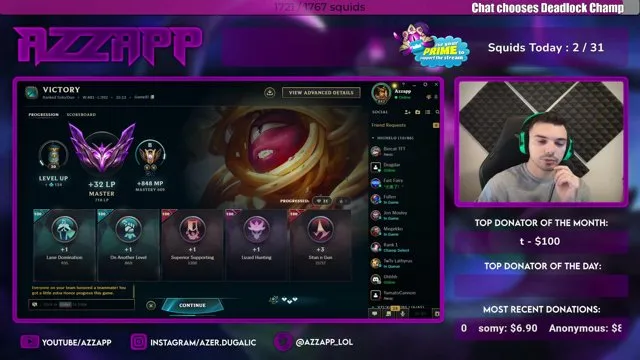 Azzapp's stream on 20 October 2026