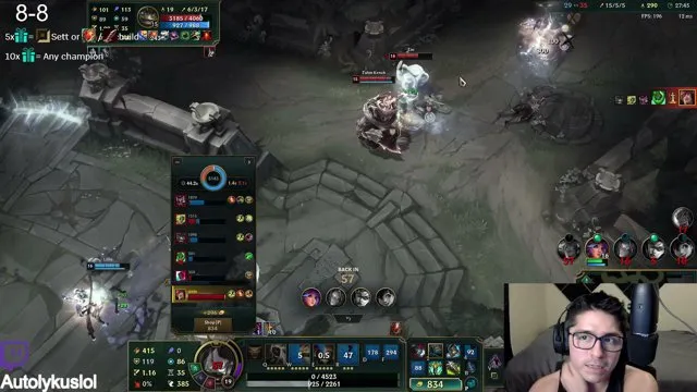AutolykusLoL's stream on 11 October 2026, 12:54 UTC