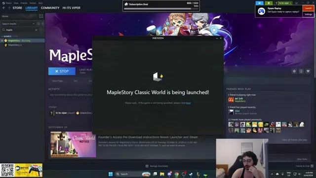 Viper's stream on 6 October 2026