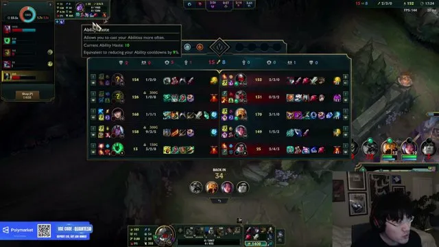 quante's stream on 6 October 2026