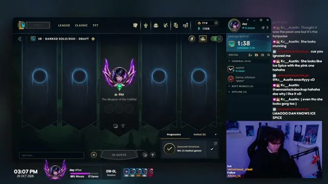 34daynean's stream on 26 October 2026