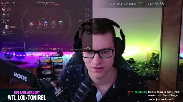 Tonirel's stream on 22 October 2026