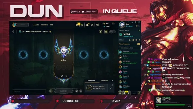 dunlol's stream on 8 October 2026