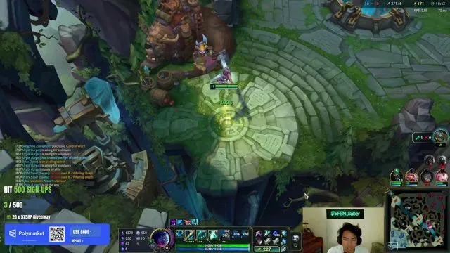 xFSN_Saber's stream on 23 October 2026