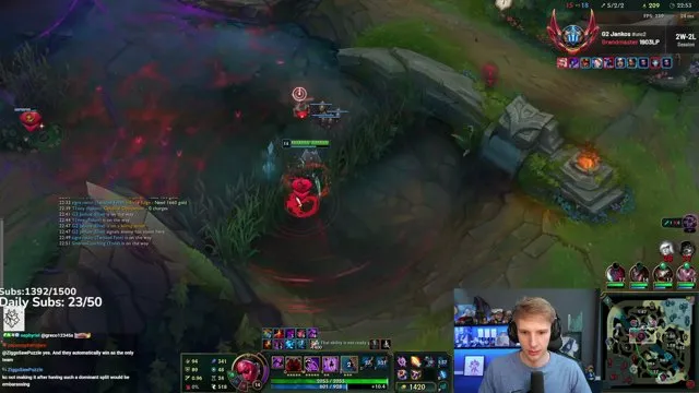 Jankos's stream on 18 October 2026