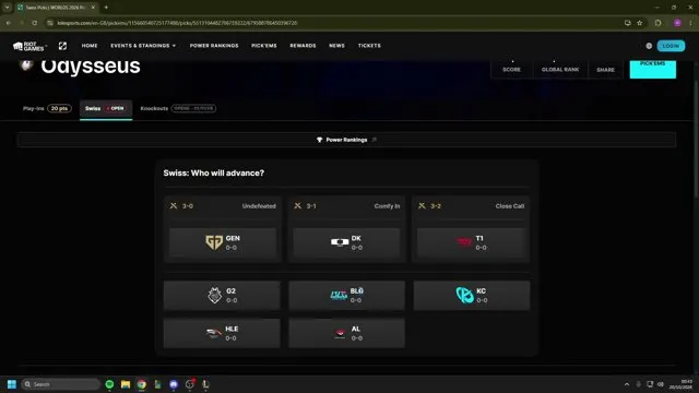 Odysseus131's stream on 19 October 2026