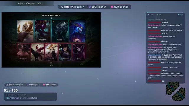 Alicopter's stream on 6 October 2026