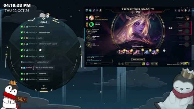 Yozu's stream on 22 October 2026