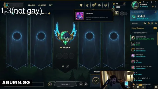 agurin's stream on 10 October 2026