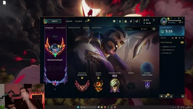 Sinerias's stream on 6 October 2026
