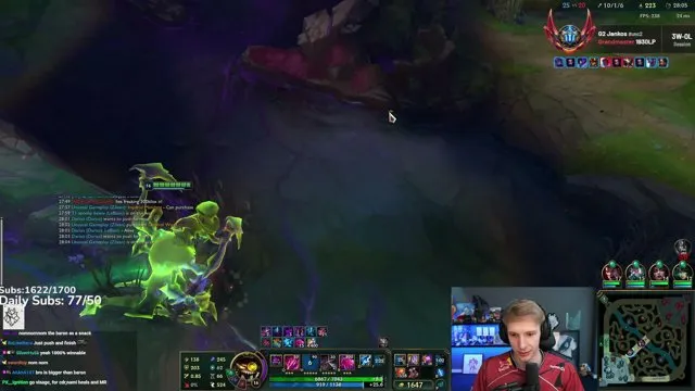 Jankos's stream on 24 October 2026